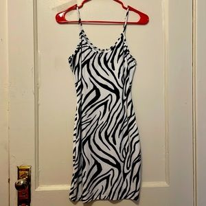 Pitaya Zebra Print Bodycon Dress
